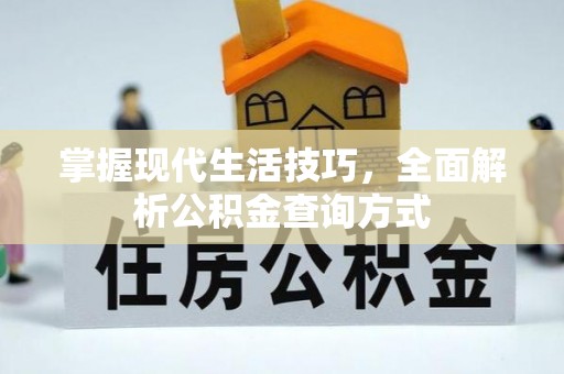 连云港掌握现代生活技巧，全面解析公积金查询方式